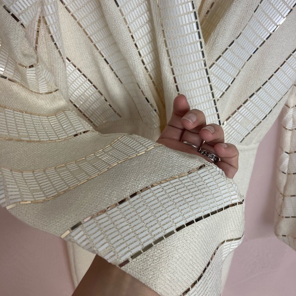 ☀️St. John by Marie Gray knit Pleated front Dress with belt - Picture 11 of 14